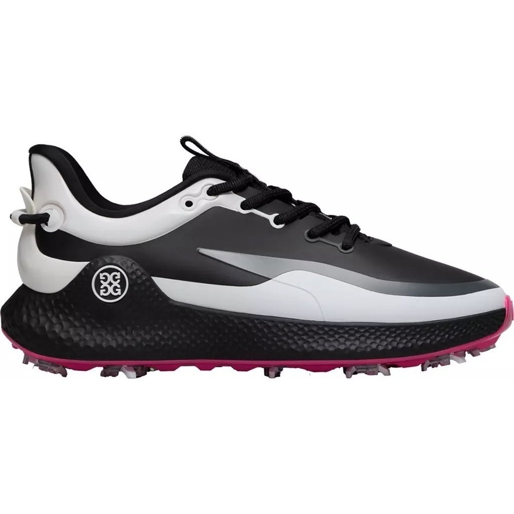 G/FORE Mens MG4+ O2 G/Lock Golf Shoes Onyx Black White Spiked Size 10 NWB